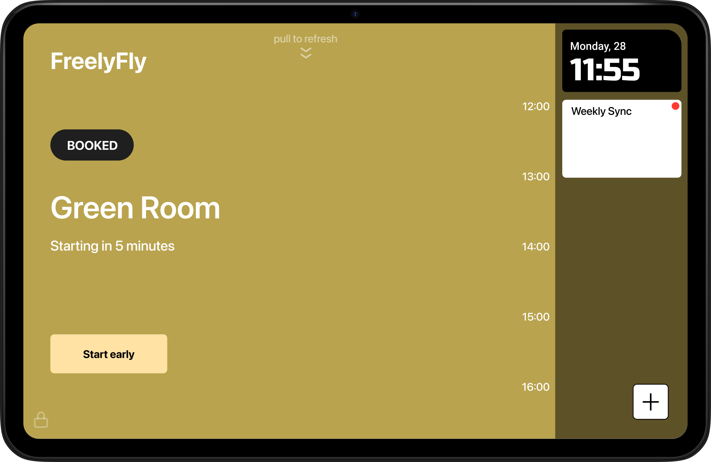 Room Booked Screen